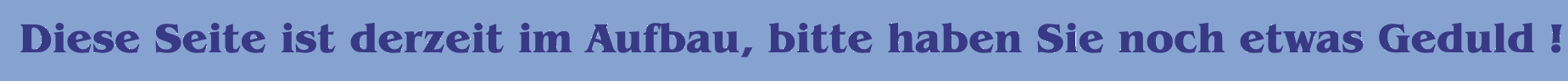 Bitte haben Sie noch etwas Geduld